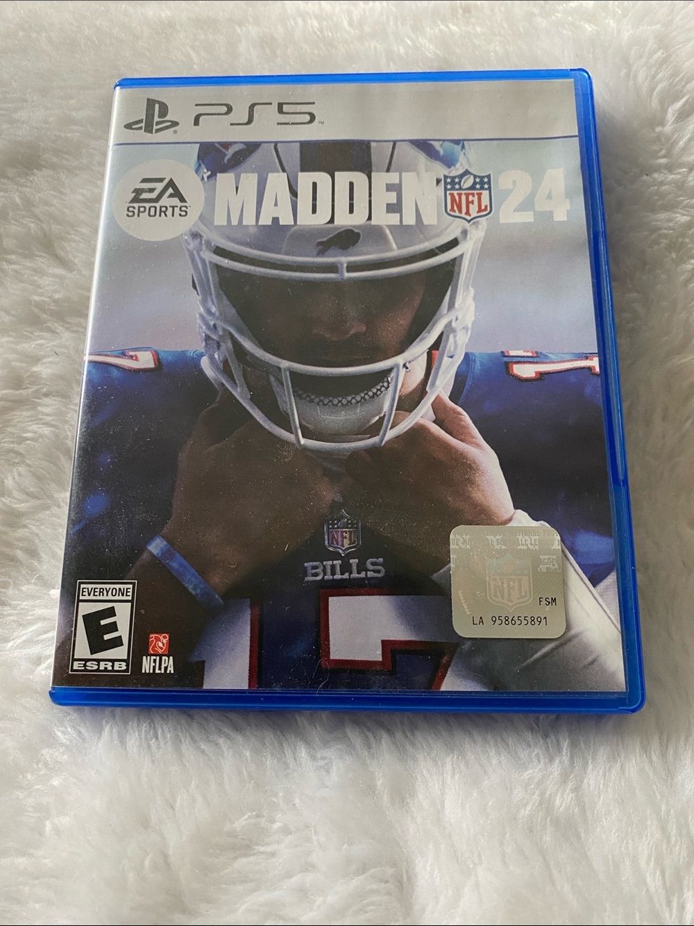 Sony PS5 Madden NFL 24 - Blue Case, Preowned. No Scratches.
